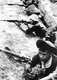 Vietnam: NLF / Viet Cong guerrillas fighting at Don Du, Cu Chi, South Vietnam, Second Indochina War (Vietnam War) (1966)